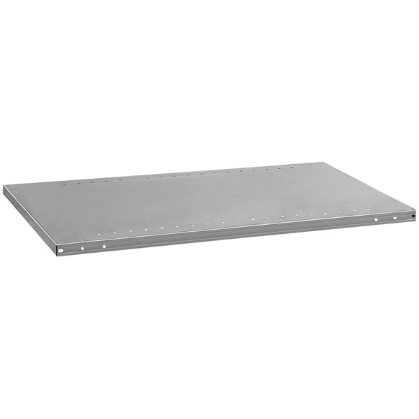 Hallowell Hi-Tech 12" x 36" Gray Heavy-Duty Shelf for Free-Standing Shelving