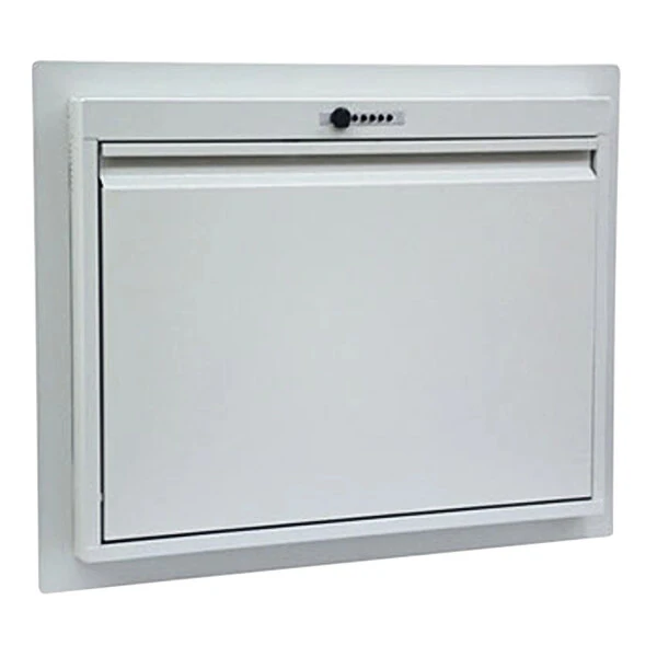 Omnimed 31 3/4" x 6" x 25 1/8" Light Gray Recessed Informatics Workstation 291478-LG