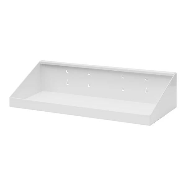 Triton Products LocHook 18" x 6 1/2" White Steel Shelf