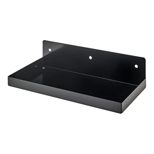 Triton Products DuraBoard 12" x 6 1/2" Black Steel Shelf