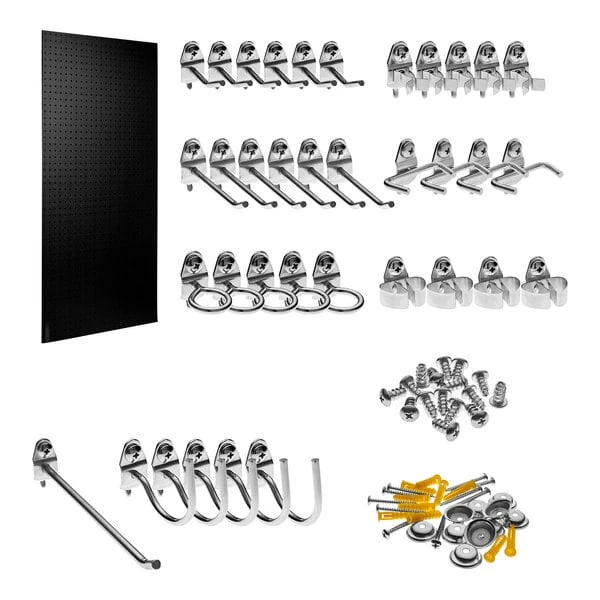 Triton Products 24" x 48" Black DuraBoard with 36 Hooks