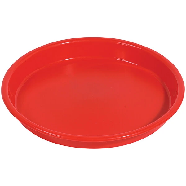 Deflecto 13" Red Antimicrobial Kids Round Storage Tray