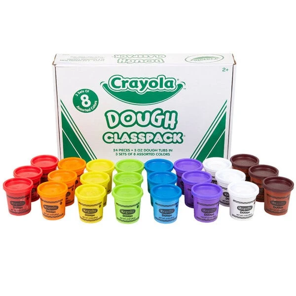 Crayola 570171 Classpack 24-Count 3 oz. Modeling Dough Tubs in 8 Assorted Colors