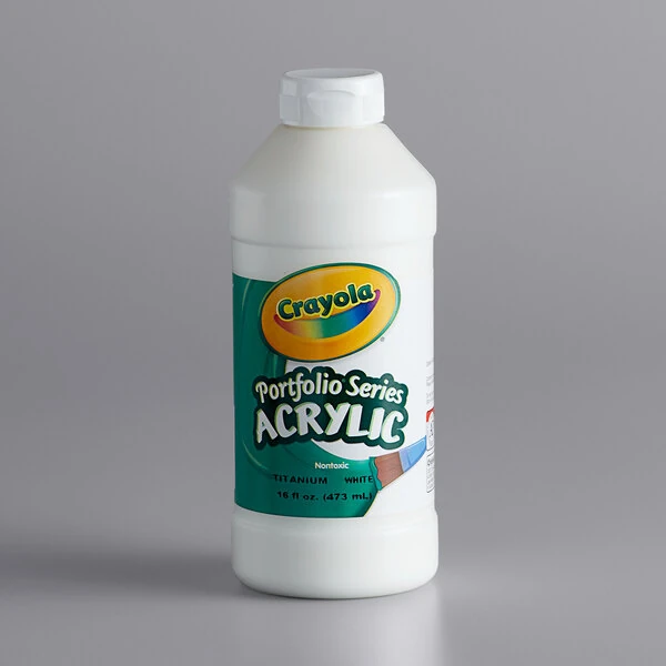 Crayola 204016432 Portfolio Series 16 fl. oz. White Acrylic Paint