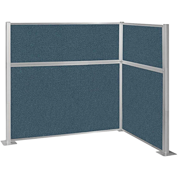Versare Hush Panel 6' x 4' Caribbean L-Shape Cubicle