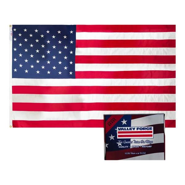 Valley Forge 4' x 6' Polyester United States of America Flag