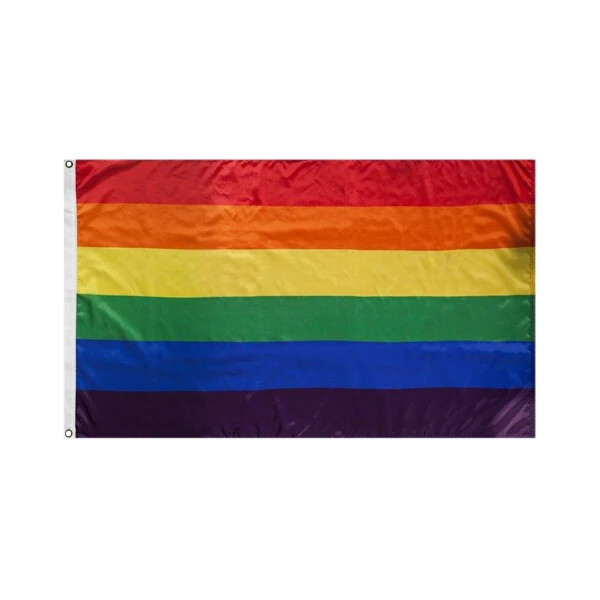 Valley Forge 3' x 5' Polycotton Rainbow Pride Flag
