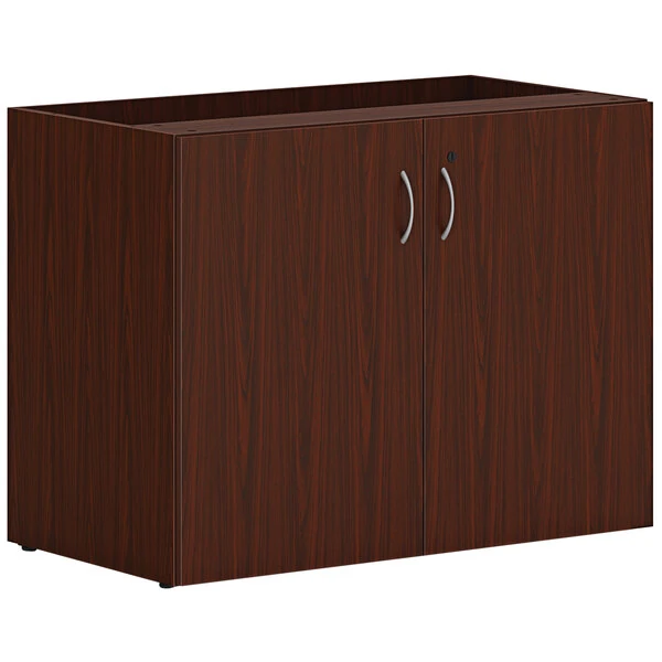 HON Mod 36" x 20" x 29" Traditional Mahogany Storage Cabinet