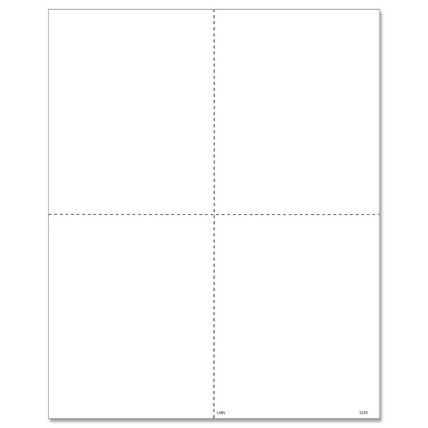 ComplyRight 4-Up Box Format Blank Copy of W-2 Tax Forms without Instructions 520950 - 50/Pack