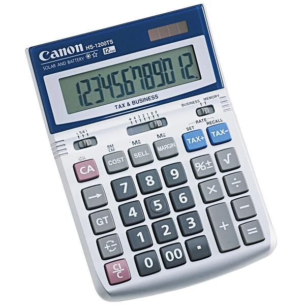 Canon 7438A023AA HS-1200TS 12-digit LCD Desktop Calculator