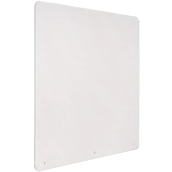 Eagle Group YJ-4256-00 29 1/4" x 30" Bolted-On Plexiglass Breath Shield - 2/Pack