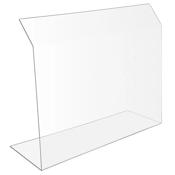 Bon Chef 90165 32" x 12" x 29" Clear Acrylic Portable Safety Shield