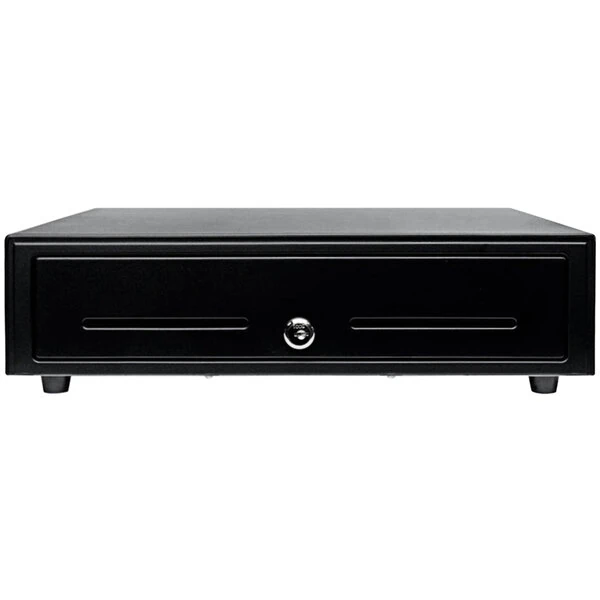 Star CD3-1616BK58-S2 Value Series 16" x 16" Black Printer Driven Cash Drawer with 5 Bill / 8 Coin Till