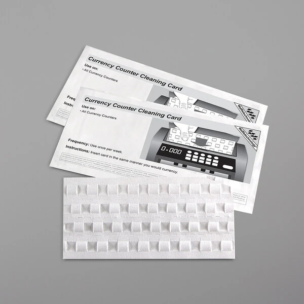 Controltek USA 510003 Currency Counter Cleaning Card - 15/Box