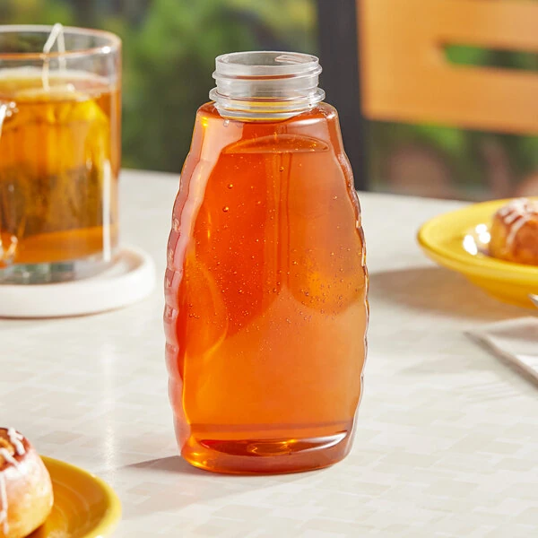 8.5 oz. (12 oz. Honey Weight) Classic Queenline PET Inverted Honey Bottle - 416/Case
