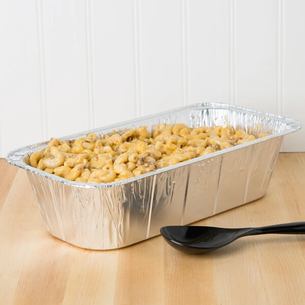 Western Plastics Third Size Foil Steam Table Pan 3 5/16" Deep - 100/Case