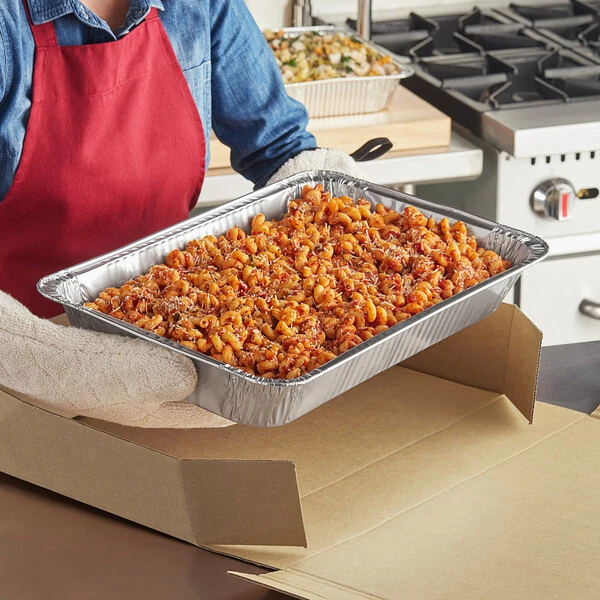 Western Plastics Full Size Foil Steam Table Pan - 3 3/8" Deep - 50/Case