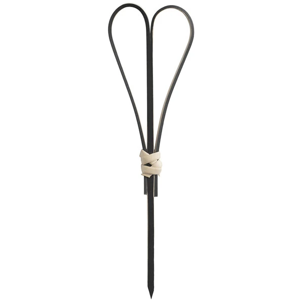 EcoChoice 3 1/2" Black Bamboo Heart Food Pick / Skewer - 100/Pack