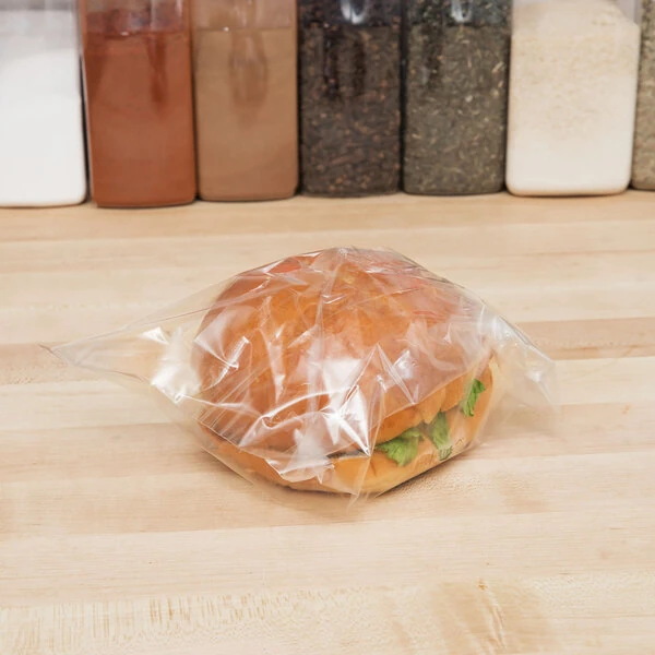 LK Packaging Plastic Lip and Tape Resealable Sandwich / Cookie Bag 7" x 7" - 1,000/Case