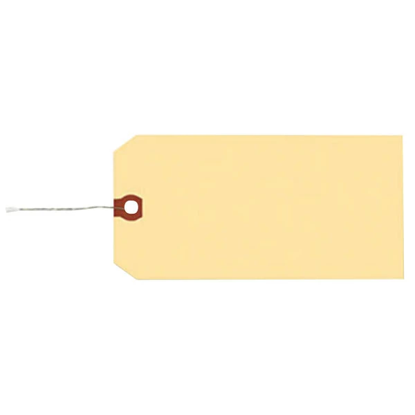 Avery® 12605 4 3/4" x 2 3/8" Manila "G" Wire Shipping Tag - 1,000/Box