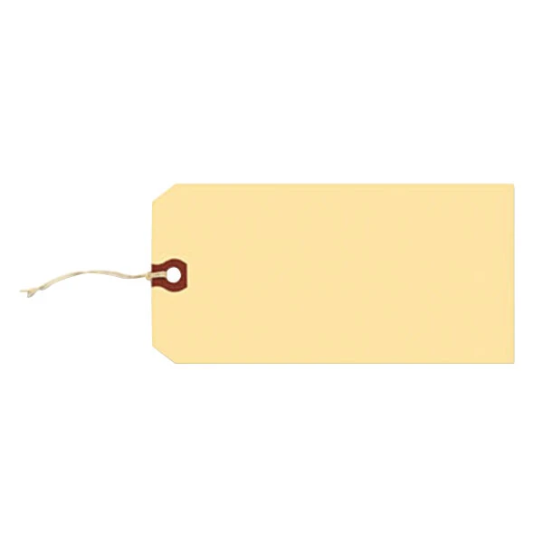 Avery® 12505 4 3/4" x 2 3/8" Strung Manila "G" Shipping Tag - 1,000/Box
