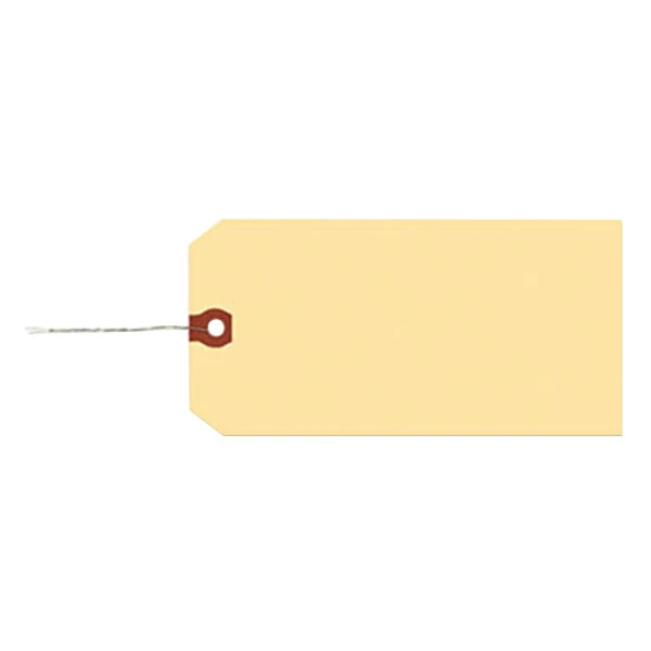 Avery® 12602 3 1/4" x 1 5/8" Manila "G" Wired Shipping Tag - 1,000/Box