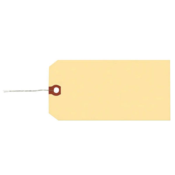 Avery® 12603 3 3/4" x 1 7/8" Manila "G" Wire Shipping Tag - 1,000/Box