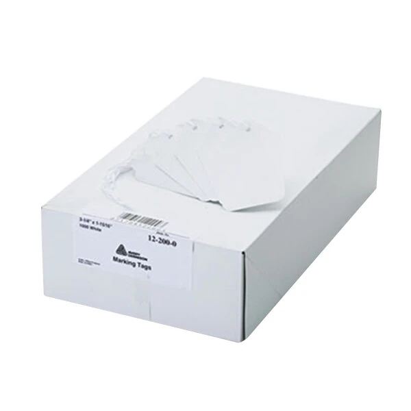 Avery® 12200 3 1/4" x 1 15/16" White Medium Weight Paper Marking Tag - 1,000/Box