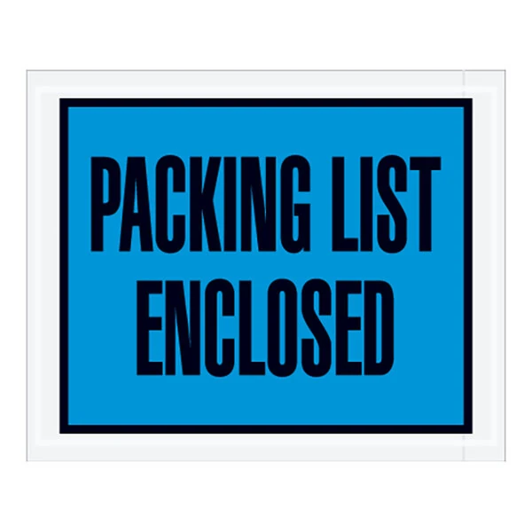Packing List Enclosed