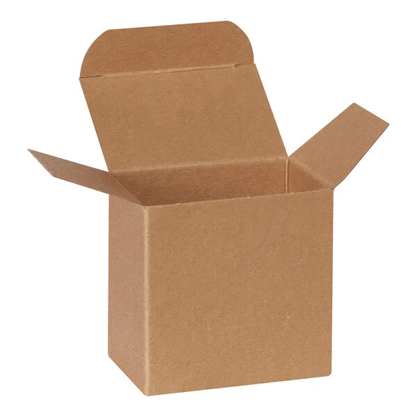 Lavex 3" x 2" x 3" Kraft Reverse Tuck Carton - 500/Case
