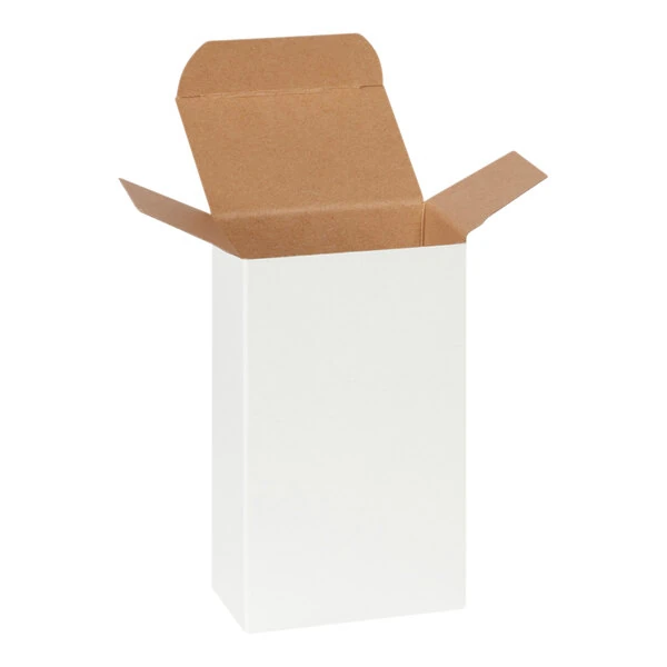 Lavex 3" x 2" x 5" White Reverse Tuck Carton - 500/Case