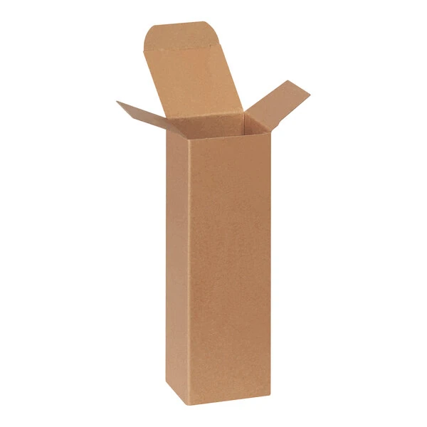 Lavex 2 1/2" x 2 1/2" x 8" Kraft Reverse Tuck Carton - 250/Case