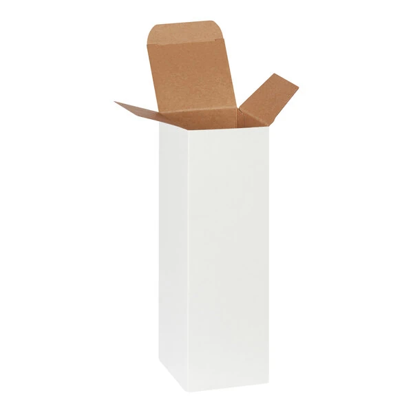 Lavex 3" x 3" x 10" White Reverse Tuck Carton - 250/Case