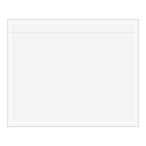 Lavex 5 1/2" x 4 1/2" 2 Mil Clear Polyethylene Packing List Envelope - 1,000/Case
