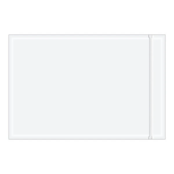 Lavex 4 1/2" x 6" 2 Mil Clear Resealable Packing List Envelope - 1,000/Case