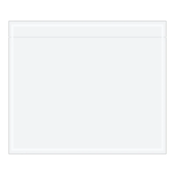 Lavex 5 1/2" x 6 1/2" 2 Mil Clear Polyethylene Packing List Envelope - 1,000/Case