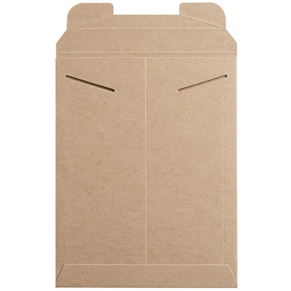 Lavex Stayflats® Kraft Tab-Locking Rigid Mailer #5 - 9 3/4" x 12 1/4" - 100/Case