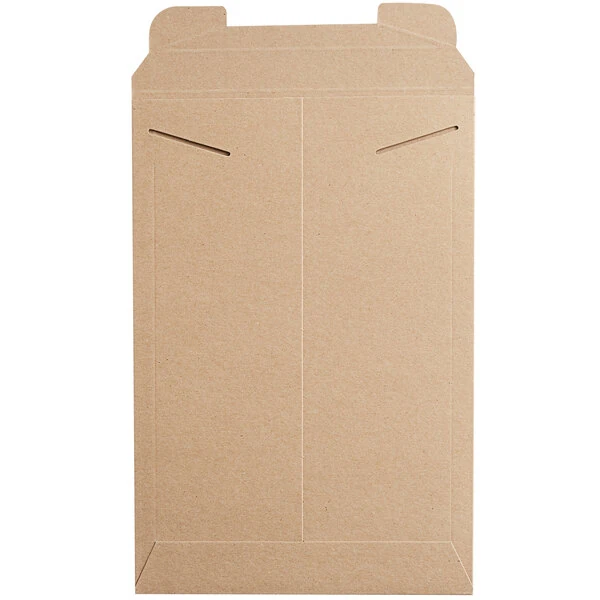 Lavex Stayflats® Kraft Tab-Locking Rigid Mailer #8 - 11" x 16" - 100/Case