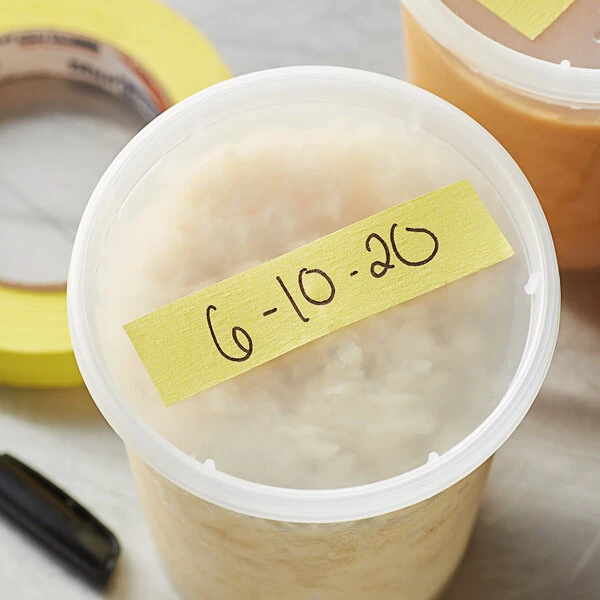Shurtape CP 631 0.9" x 60 Yards Yellow General Masking Tape - 36/Case