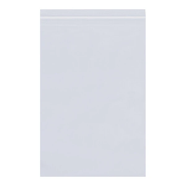 Lavex 28" x 30" 8 Mil Clear Reclosable Polyethylene Bag - 50/Case
