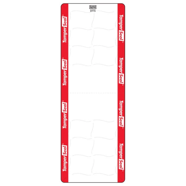 DayMark IT118676B TamperSeal 2" x 6" Direct Thermal Tamper-Evident Label - 8,400/Case