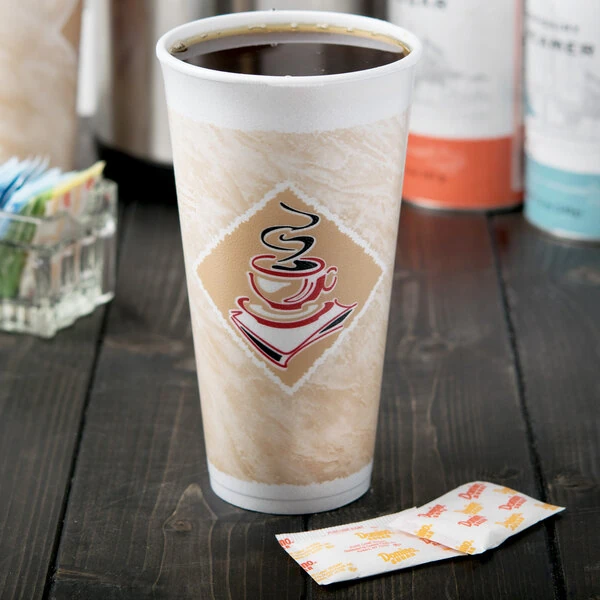 Dart 20X16G ThermoGlaze 20 oz. Cafe G Espresso Customizable Foam Cup - 500/Case