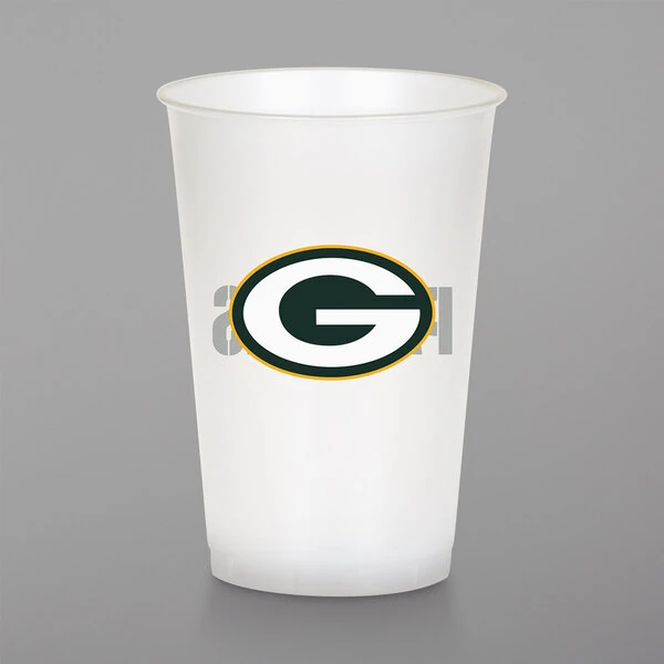 Creative Converting 019512 Green Bay Packers 20 oz. Plastic Cup - 96/Case