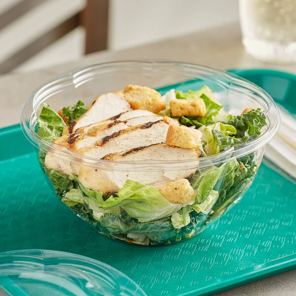 World Centric 32 oz. Compostable Clear PLA Plastic Deli Bowl - 600/Case
