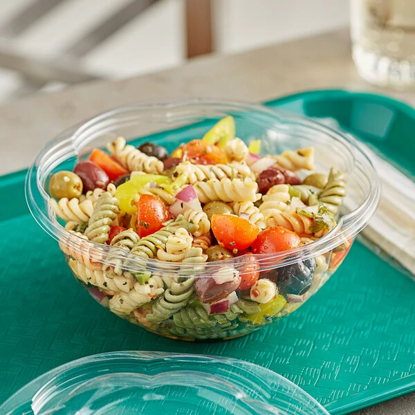 World Centric 24 oz. Compostable Clear PLA Plastic Deli Bowl - 600/Case