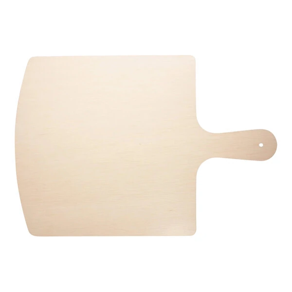 VerTerra 11" Large Square Compostable Single-Use Balsa Wood Cheese Board - 50/Case