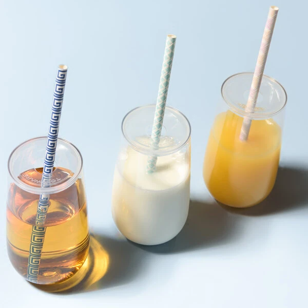 Tossware 1 11/16" Small Lid with Straw Slot for POP Glasses - 252/Case