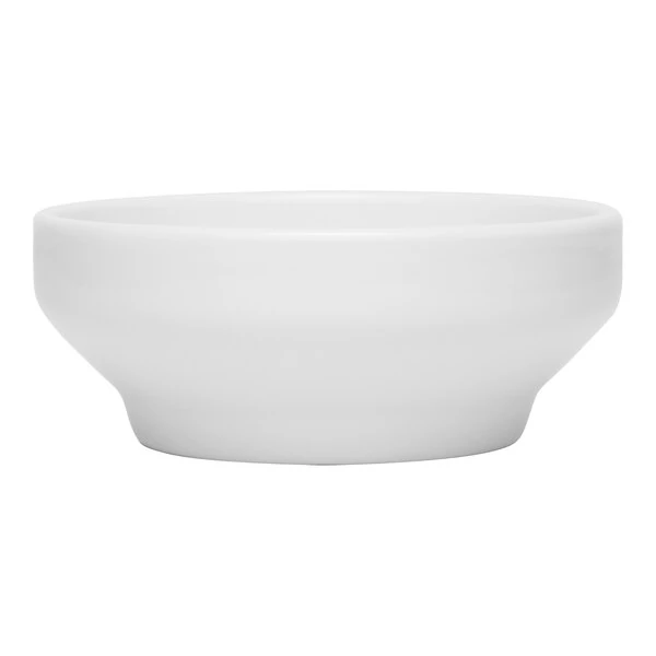 Libbey Ares 9 oz. White Porcelain Grapefruit Bowl - Sample