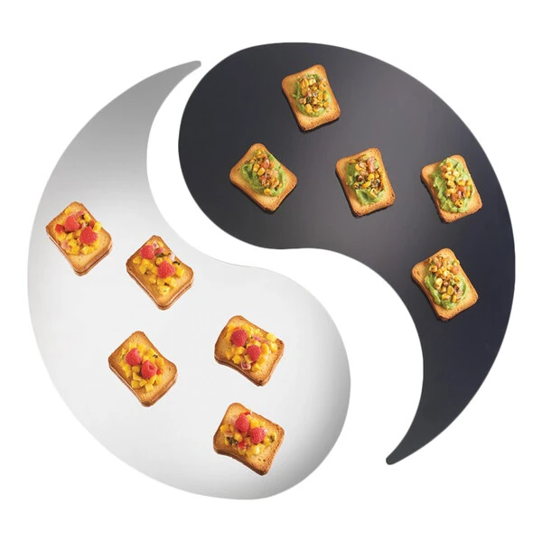 Cal-Mil PT245 24" Yin Yang 2 Piece Mirror Tray Set