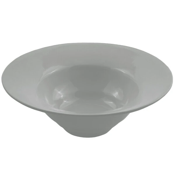 Bon Chef 9172 3 Qt. Platinum Gray Sandstone Finish Cast Aluminum Wide Rim Bowl